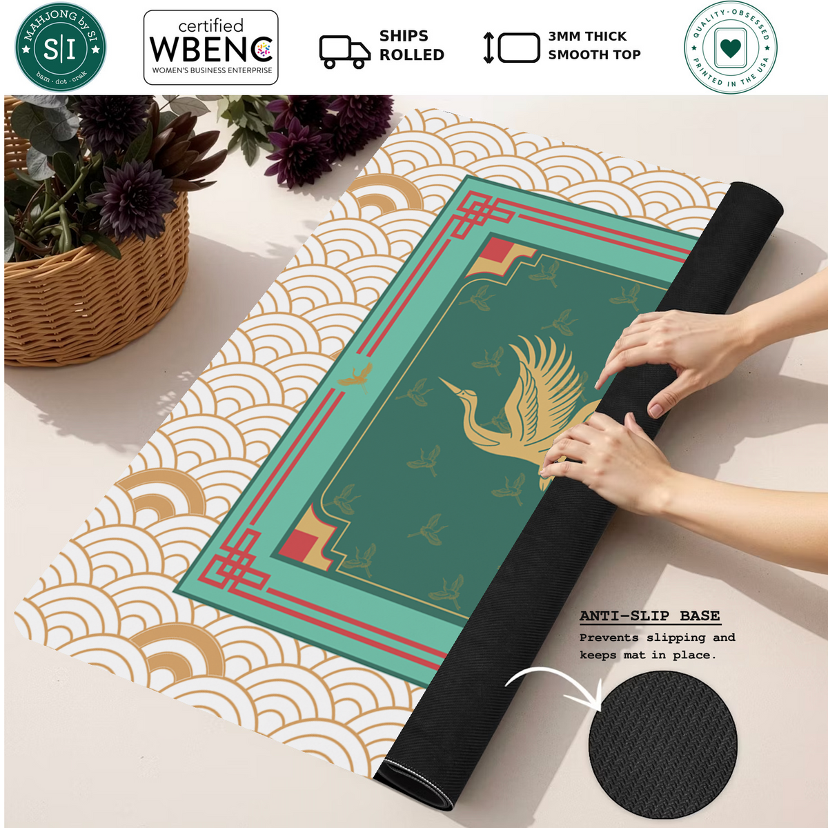 Mahjong by SI™ Wings of Fortune Mahjong Mat