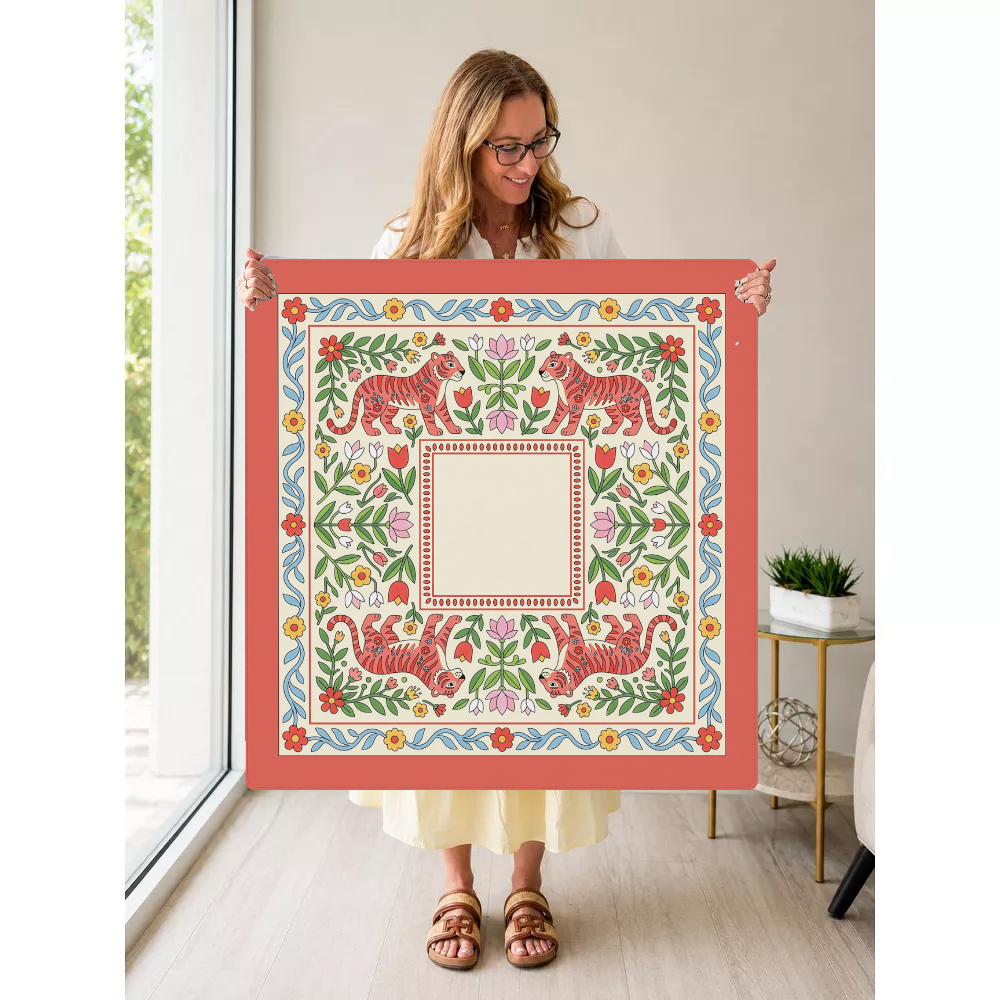 Mahjong by SI™ Tiger Lily Folklore Mahjong Mat
