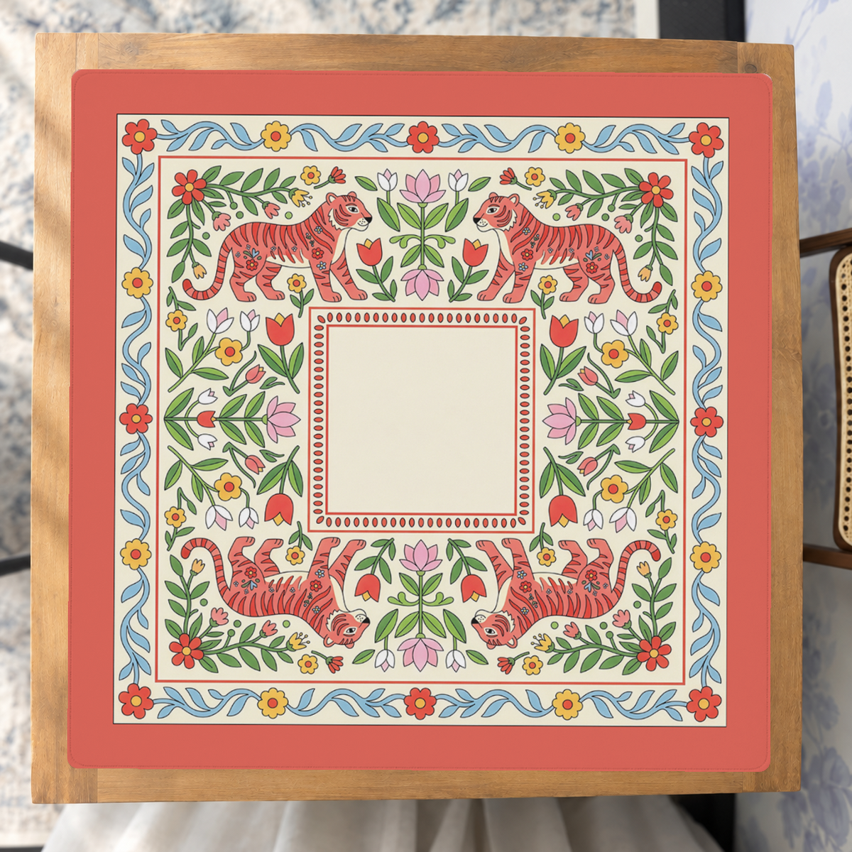 Mahjong by SI™ Tiger Lily Folklore Mahjong Mat