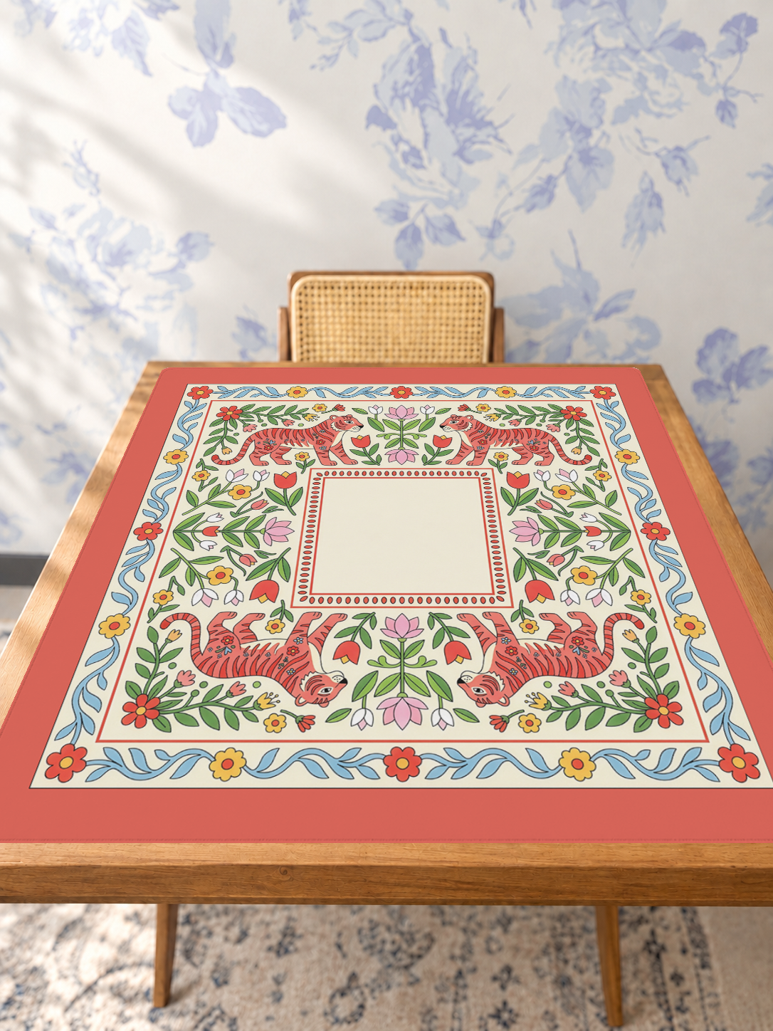 Mahjong by SI™ Tiger Lily Folklore Mahjong Mat