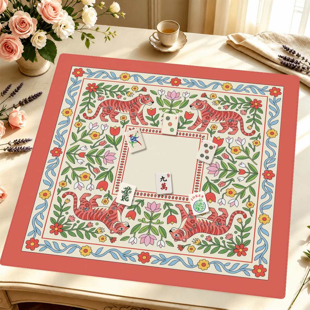 Mahjong by SI™ Tiger Lily Folklore Mahjong Mat