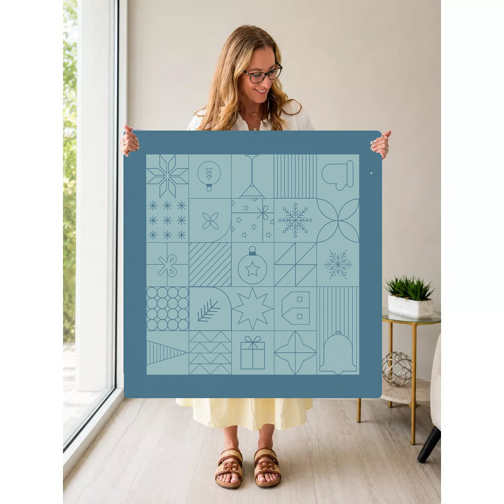 Mahjong by SI™ Winter Wonderland Tiles Mahjong Mat