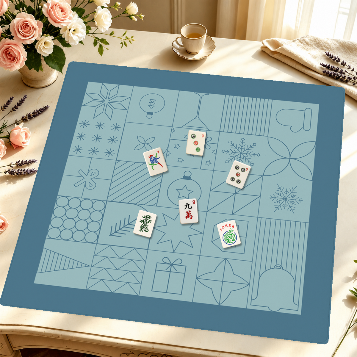 Mahjong by SI™ Winter Wonderland Tiles Mahjong Mat