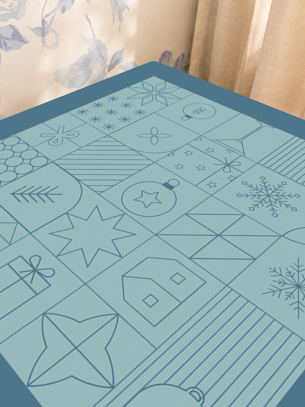 Mahjong by SI™ Winter Wonderland Tiles Mahjong Mat