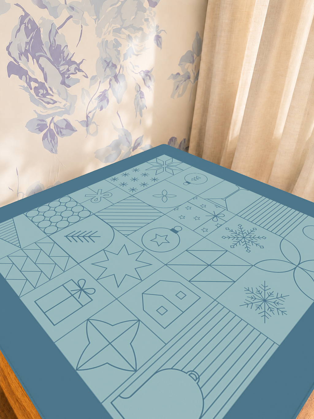 Mahjong by SI™ Winter Wonderland Tiles Mahjong Mat