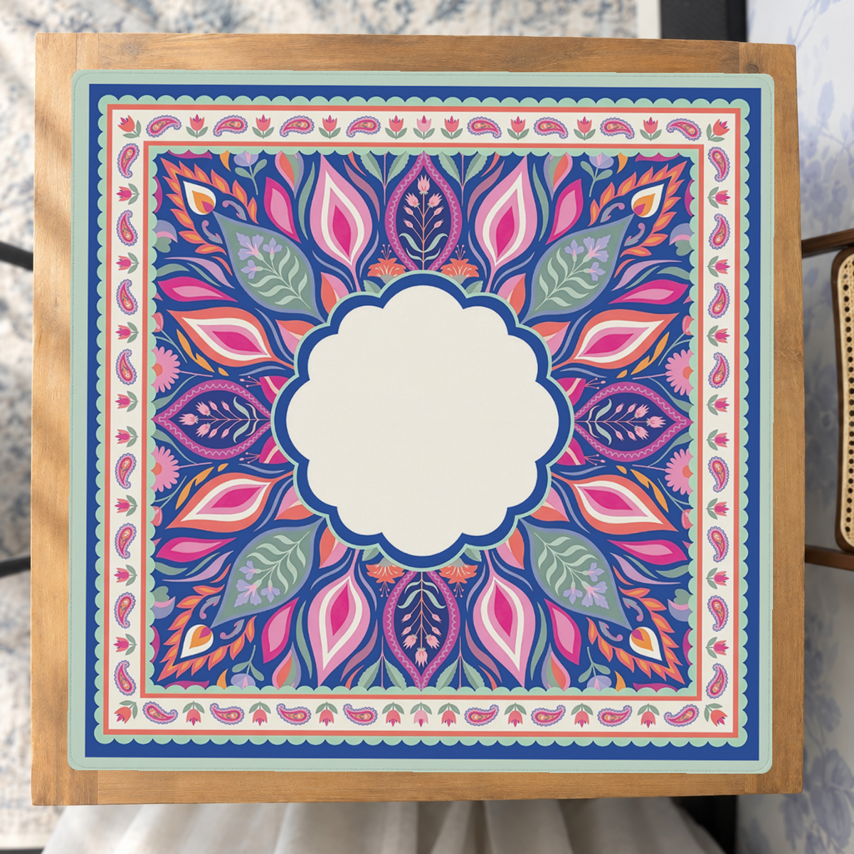 Mahjong by SI™ Paisley in Bloom Mahjong Mat
