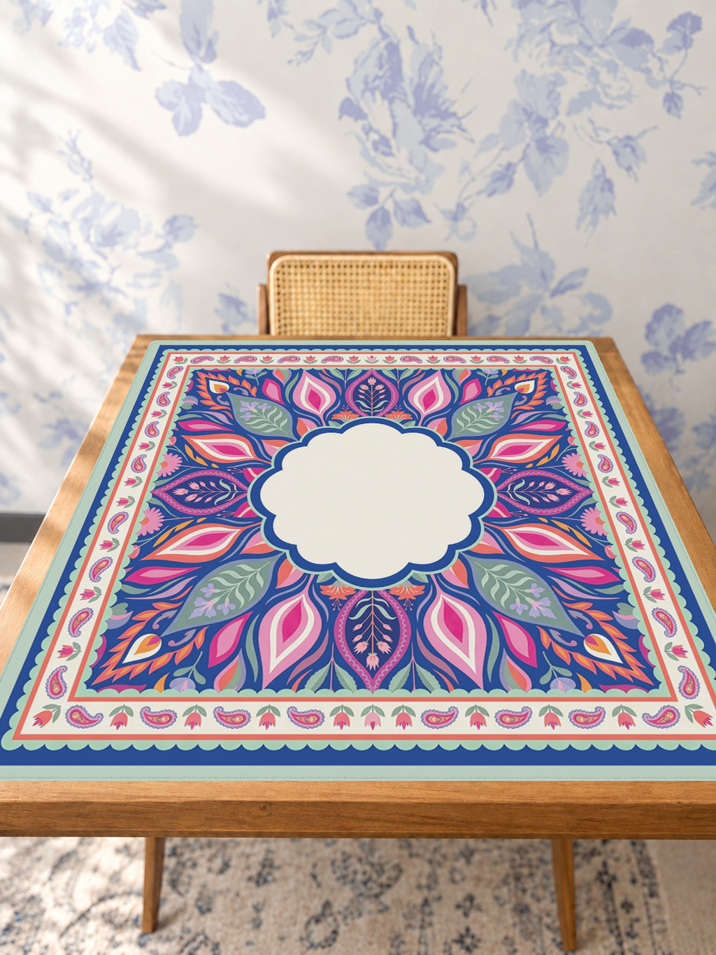Mahjong by SI™ Paisley in Bloom Mahjong Mat