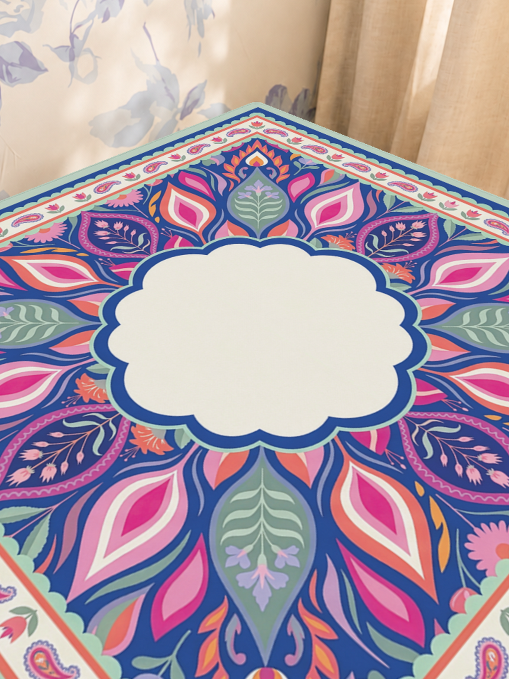 Mahjong by SI™ Paisley in Bloom Mahjong Mat