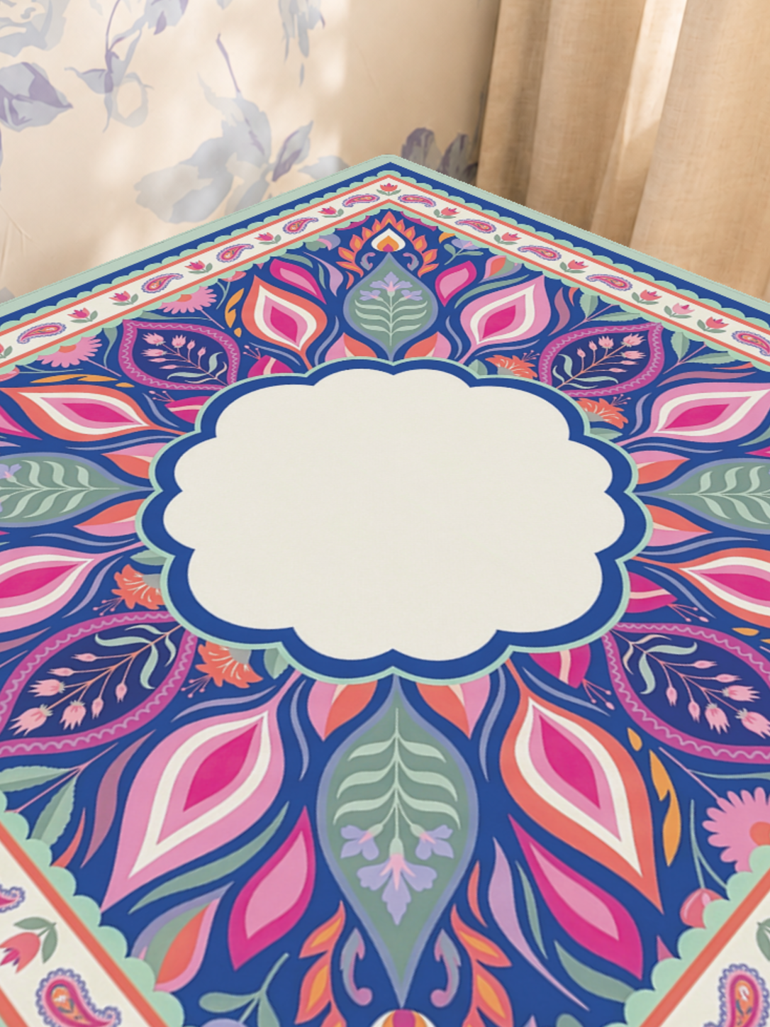 Mahjong by SI™ Paisley in Bloom Mahjong Mat