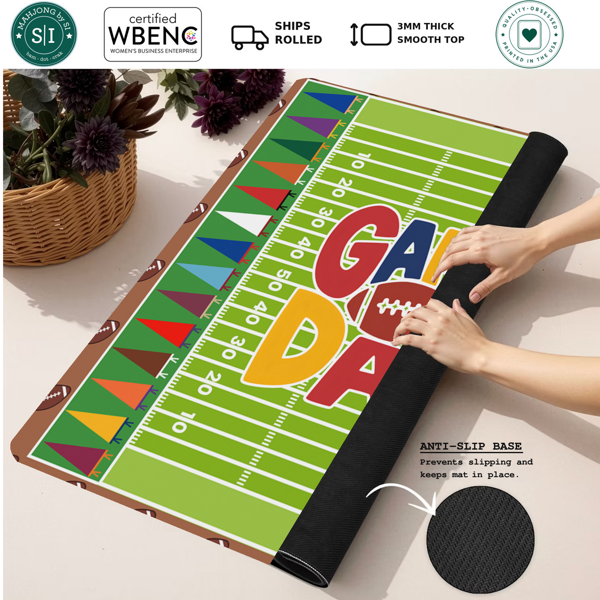 Mahjong by SI™ Tackle the Tiles Mahjong Mat