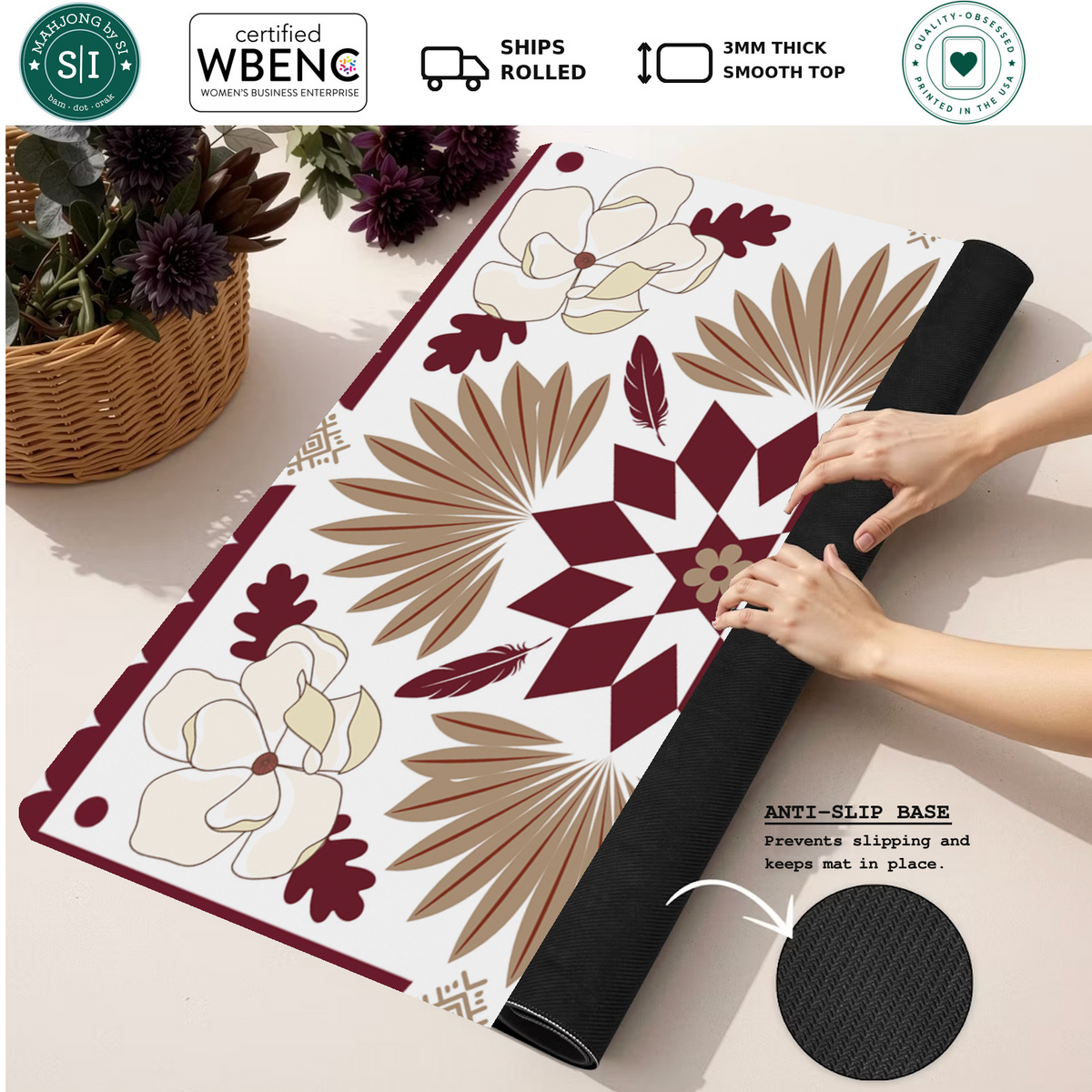 Mahjong by SI™ Panhandle Palmettos Mahjong Mat