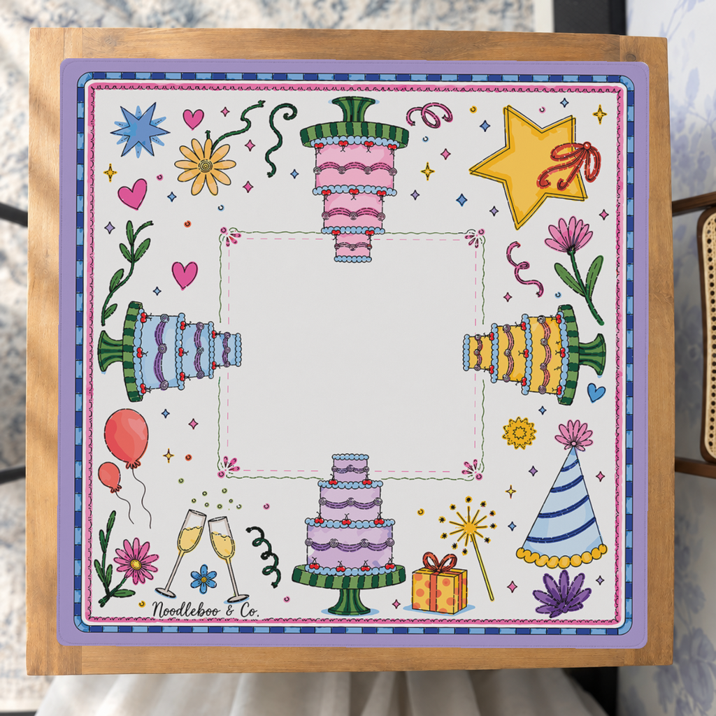 Party Like a Tile Star Mahjong Mat