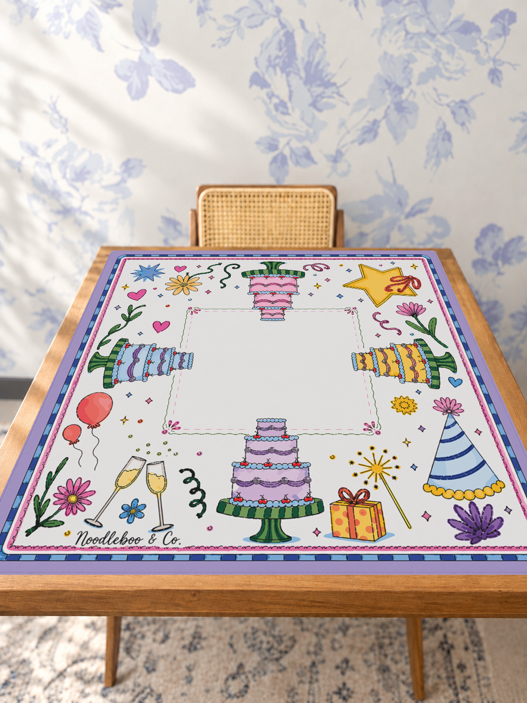 Party Like a Tile Star Mahjong Mat