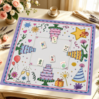 Party Like a Tile Star Mahjong Mat