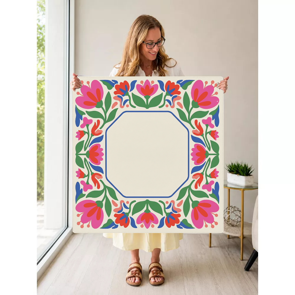 Mahjong by SI™ Folk Art Flourish Mahjong Mat
