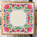 Mahjong by SI™ Folk Art Flourish Mahjong Mat