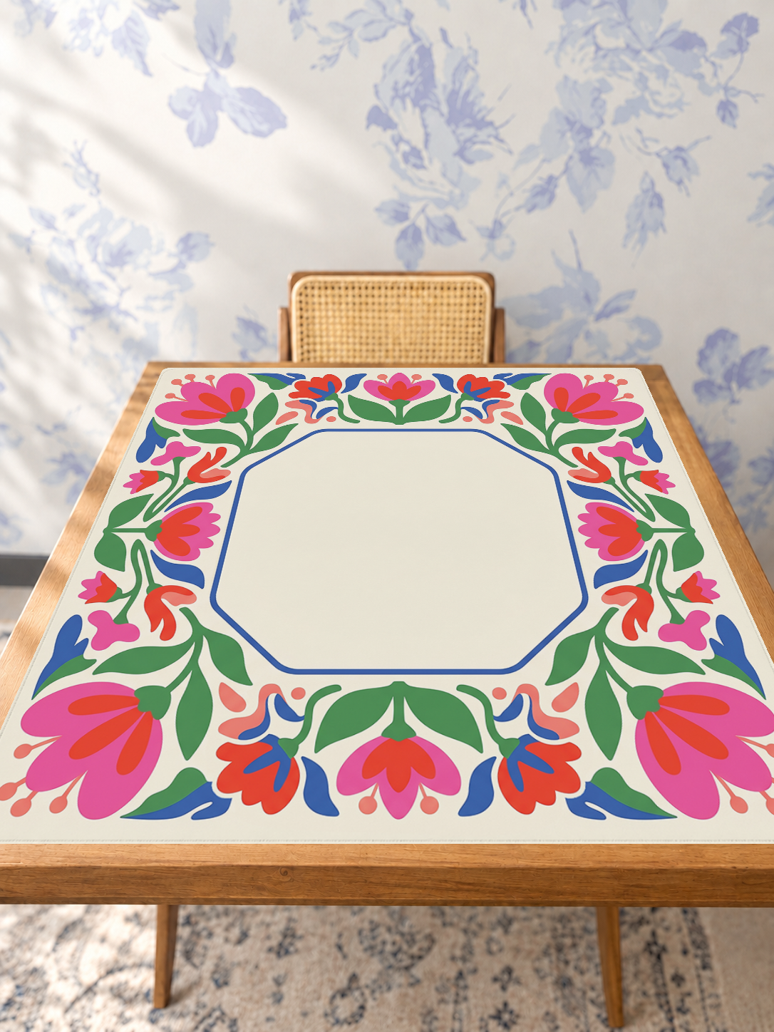 Mahjong by SI™ Folk Art Flourish Mahjong Mat