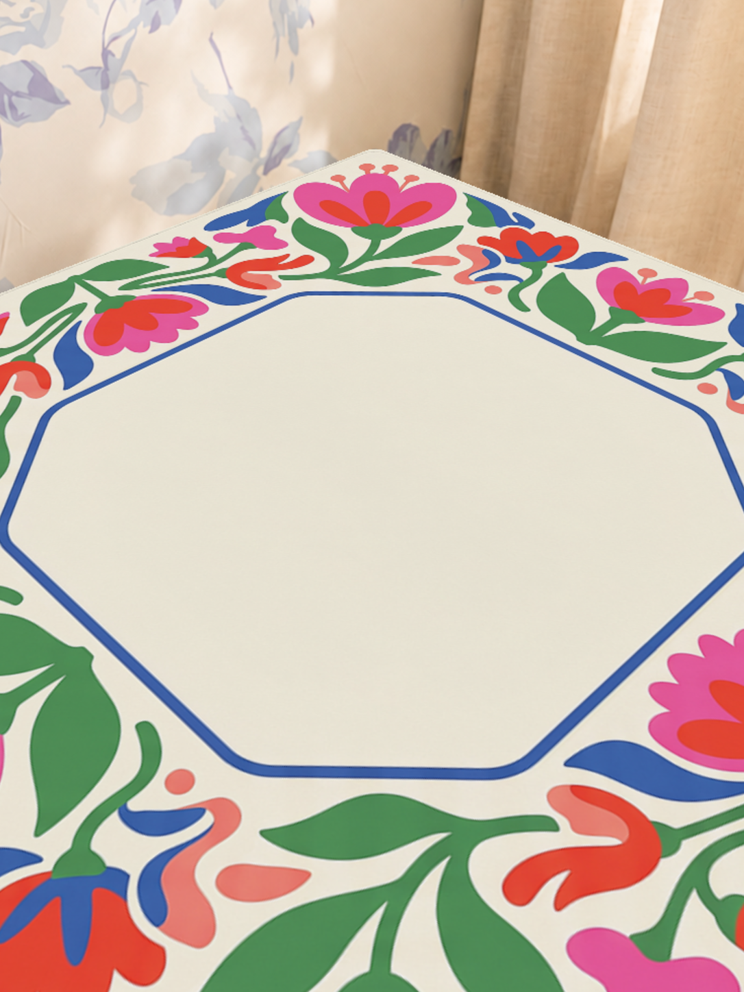 Mahjong by SI™ Folk Art Flourish Mahjong Mat