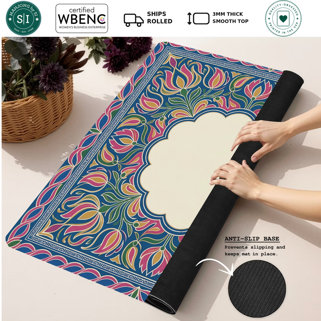 Mahjong by SI™ Tulip Tapestry Mahjong Mat