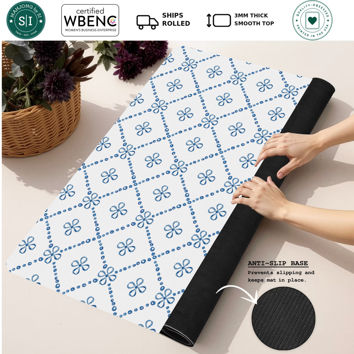 Mahjong by SI™ Knot Your Average Game Mahjong Mat