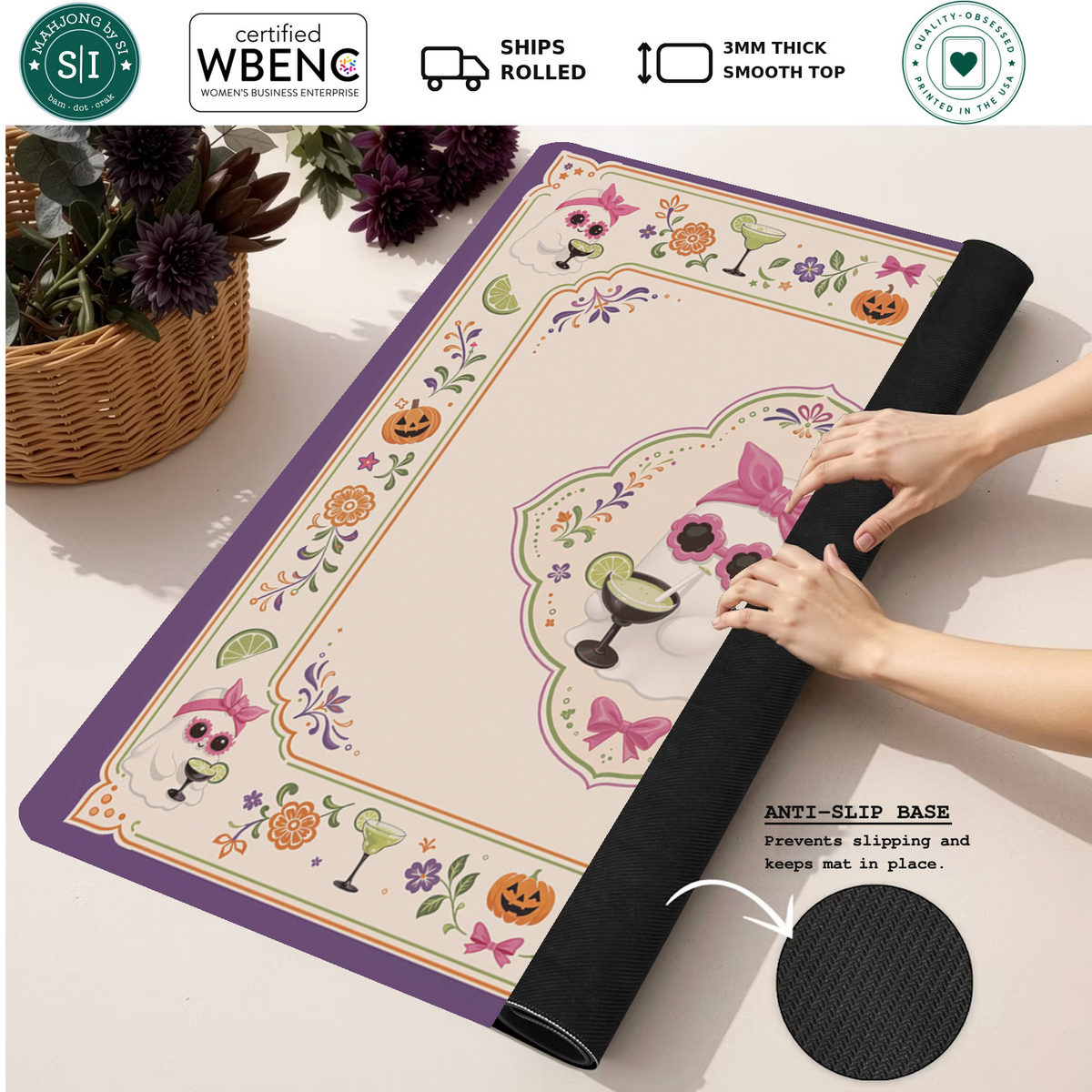 Mahjong by SI™ Boo-garita Bash Mahjong Mat
