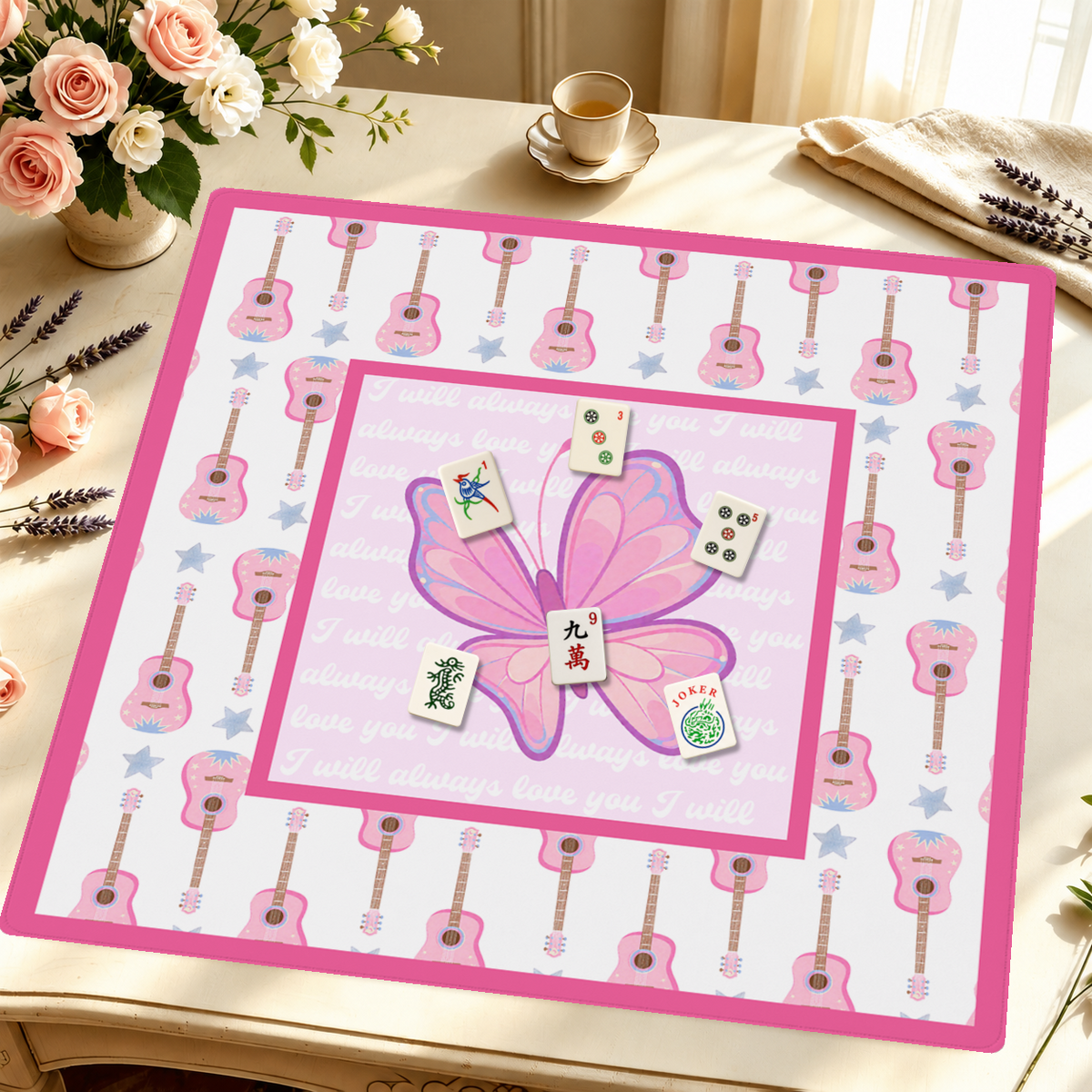Mahjong by SI™ Six String Serenade Mahjong Mat