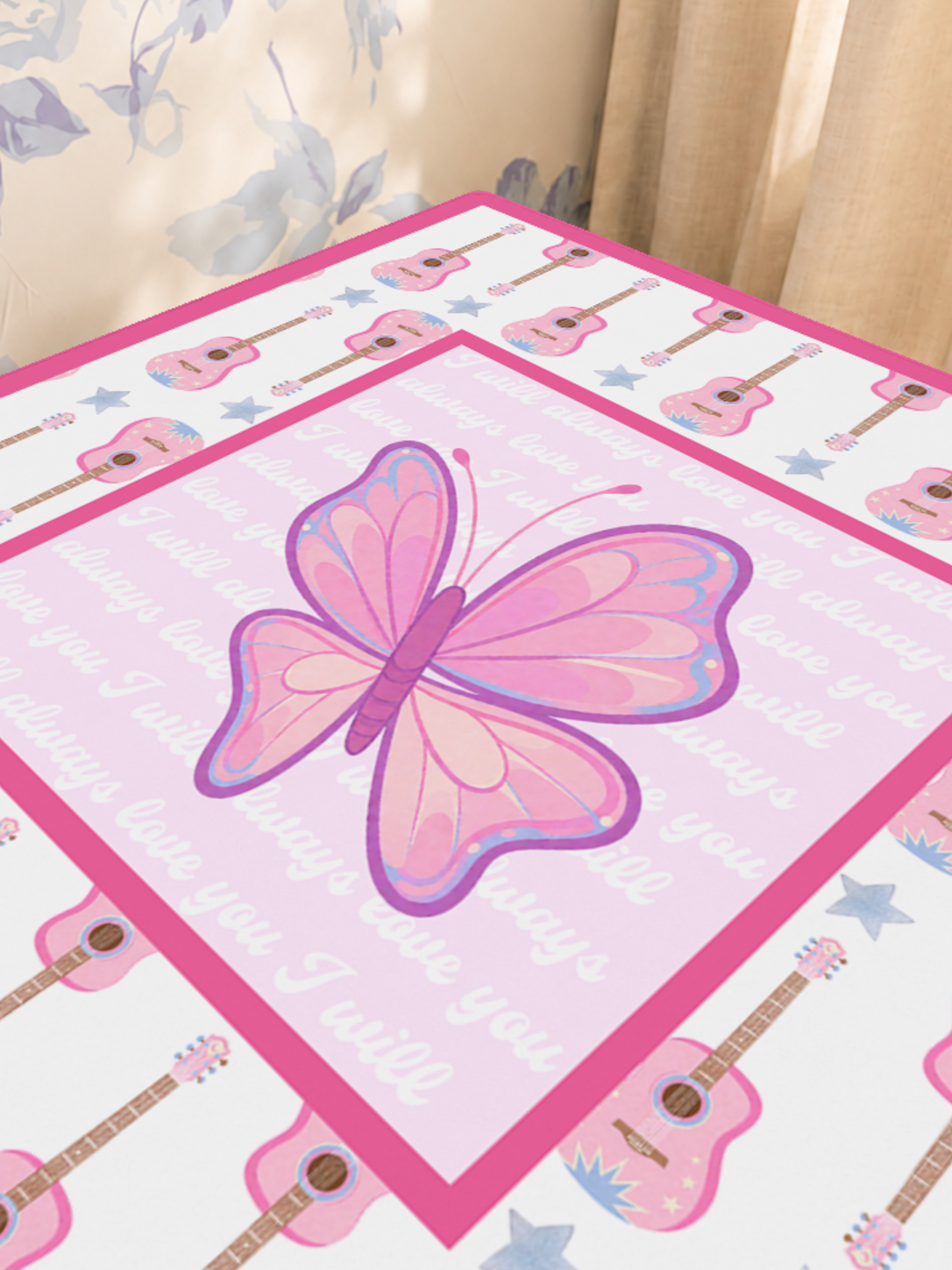 Mahjong by SI™ Six String Serenade Mahjong Mat