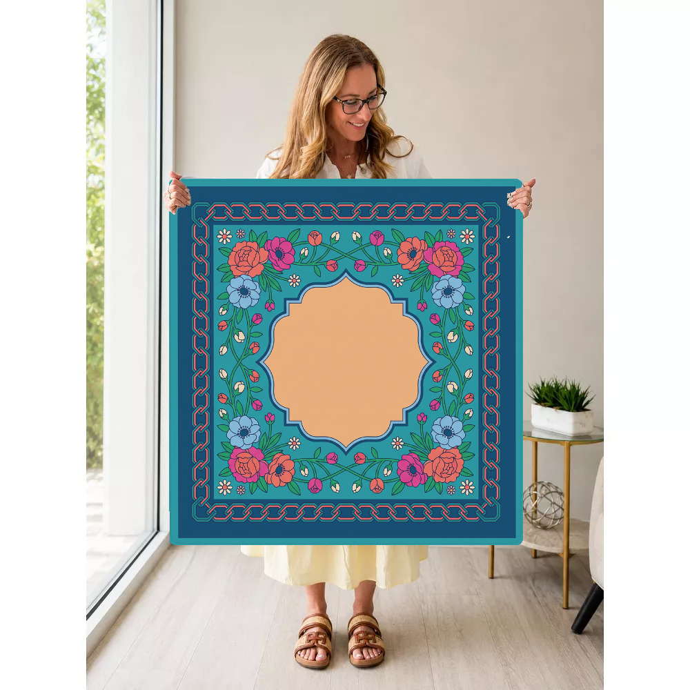 Mahjong by SI™ Chain Reaction Blooms Mahjong Mat