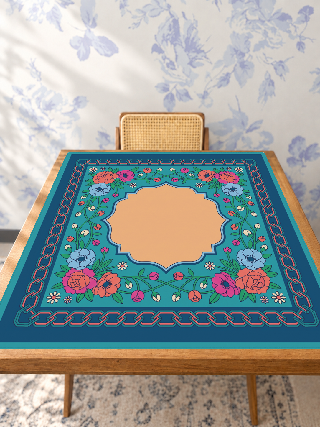 Mahjong by SI™ Chain Reaction Blooms Mahjong Mat