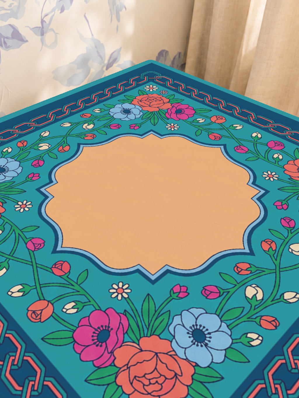 Mahjong by SI™ Chain Reaction Blooms Mahjong Mat
