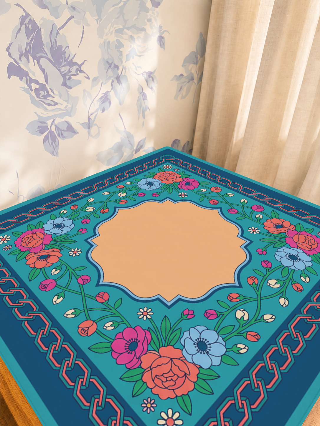 Mahjong by SI™ Chain Reaction Blooms Mahjong Mat
