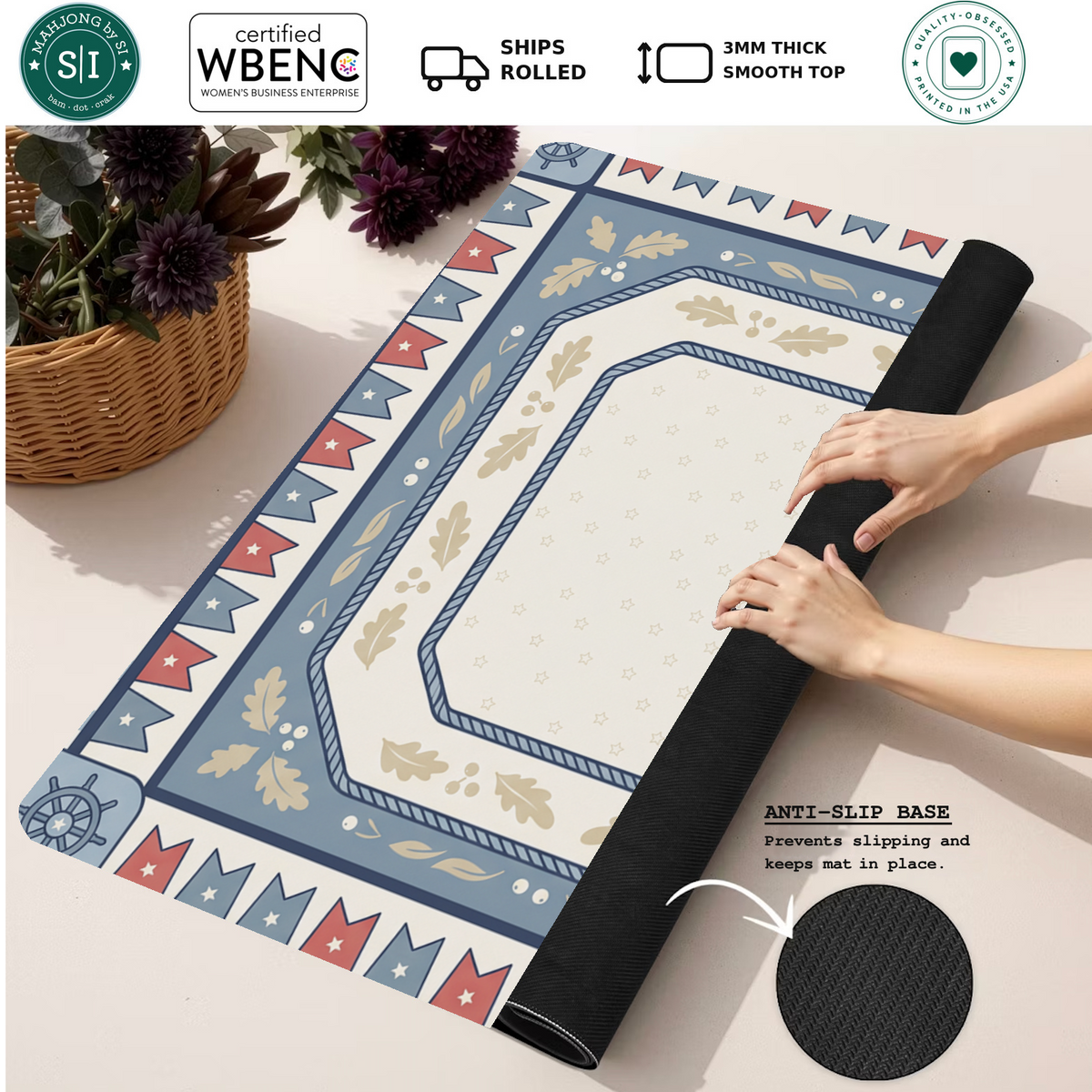 Mahjong by SI™ Anchors Aweigh Mahjong Mat