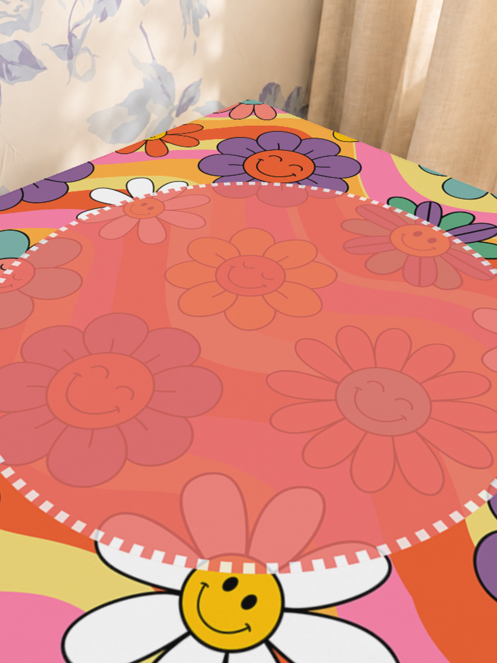 Mahjong by SI™ Groovy Kind of Bloom Mahjong Mat