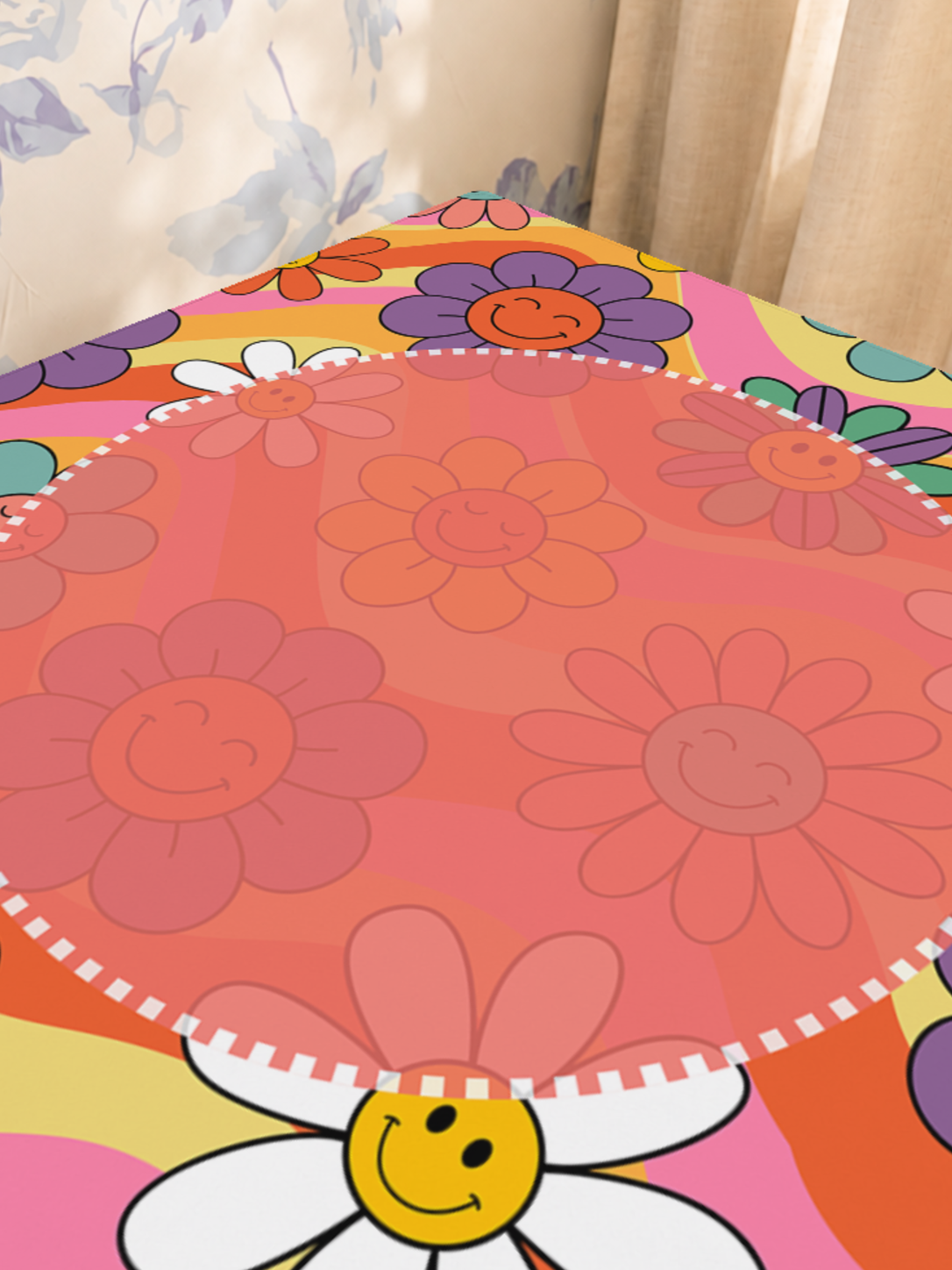 Mahjong by SI™ Groovy Kind of Bloom Mahjong Mat