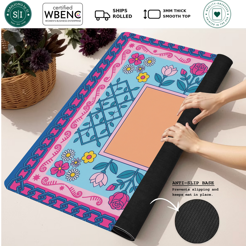 Mahjong by SI™ Bloom Where You Are Planted Mahjong Mat