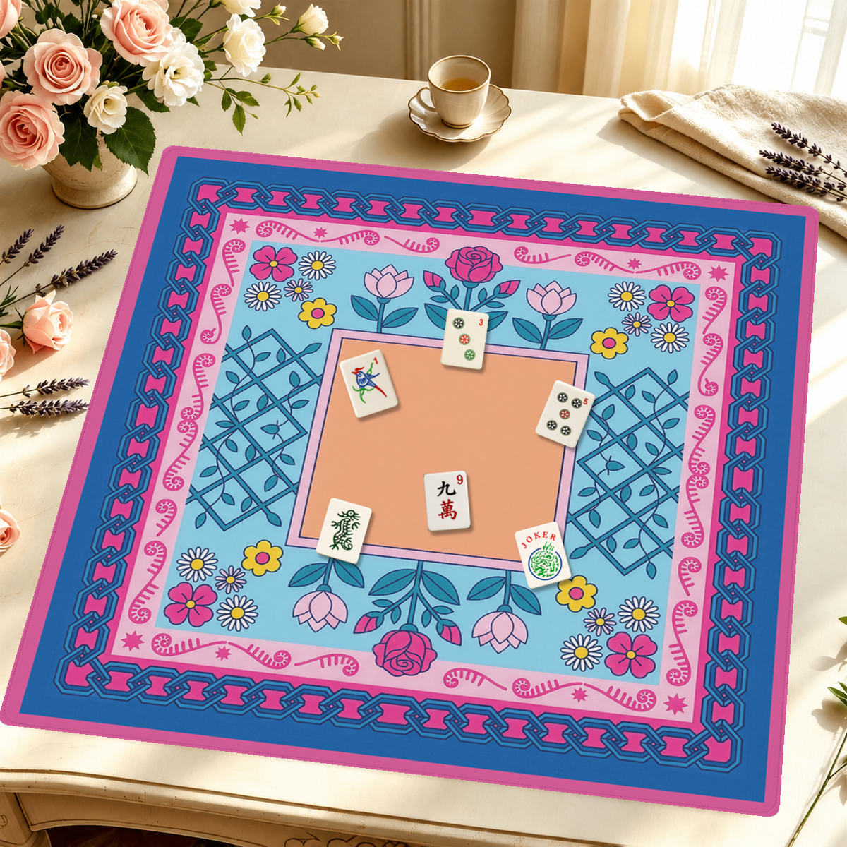Mahjong by SI™ Bloom Where You Are Planted Mahjong Mat