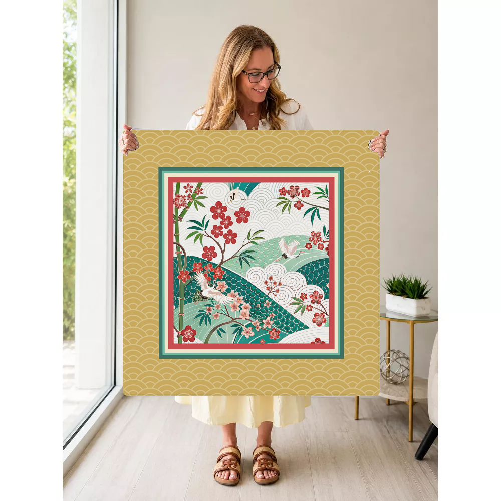 Mahjong by SI™ Plum Delightful Mahjong Mat