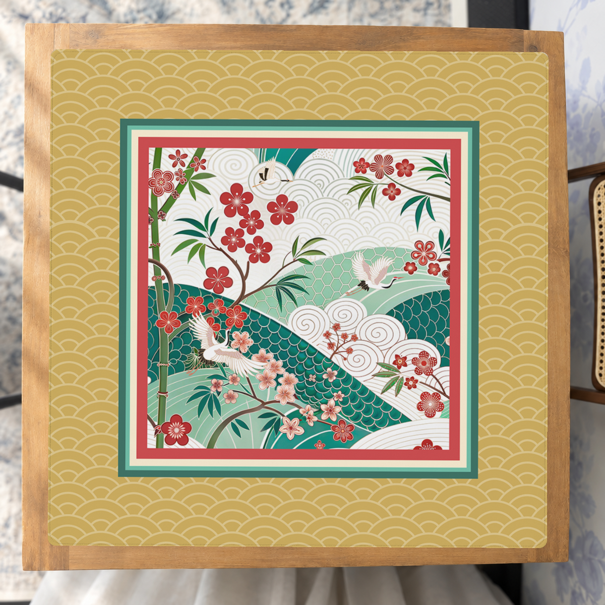 Mahjong by SI™ Plum Delightful Mahjong Mat
