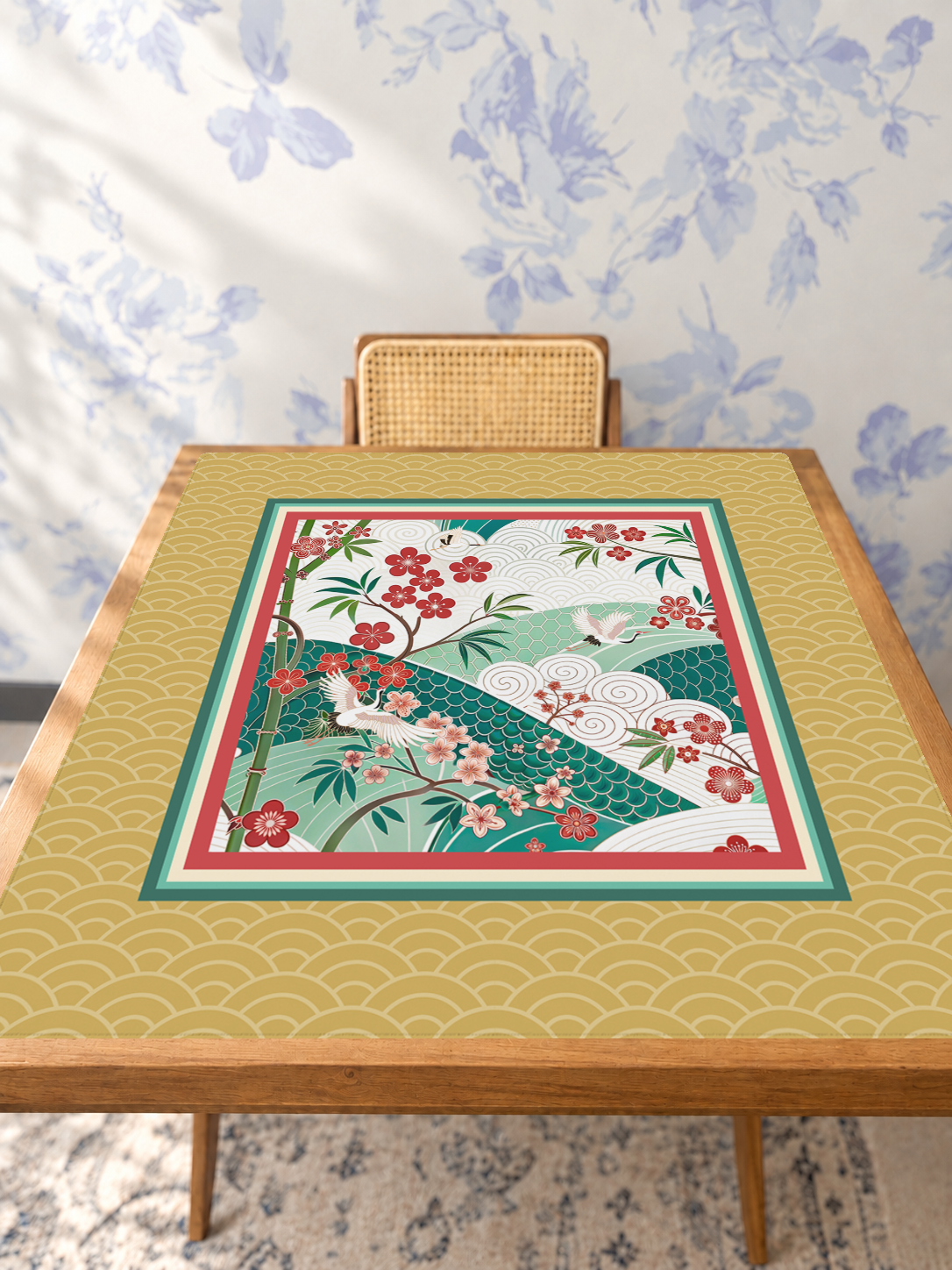Mahjong by SI™ Plum Delightful Mahjong Mat