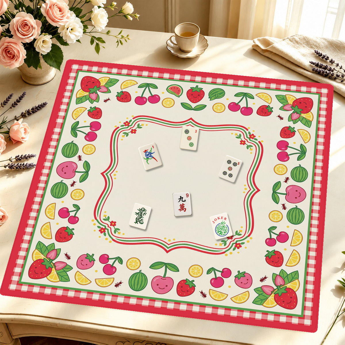 Mahjong by SI™ Berry Sweet Summer Mahjong Mat