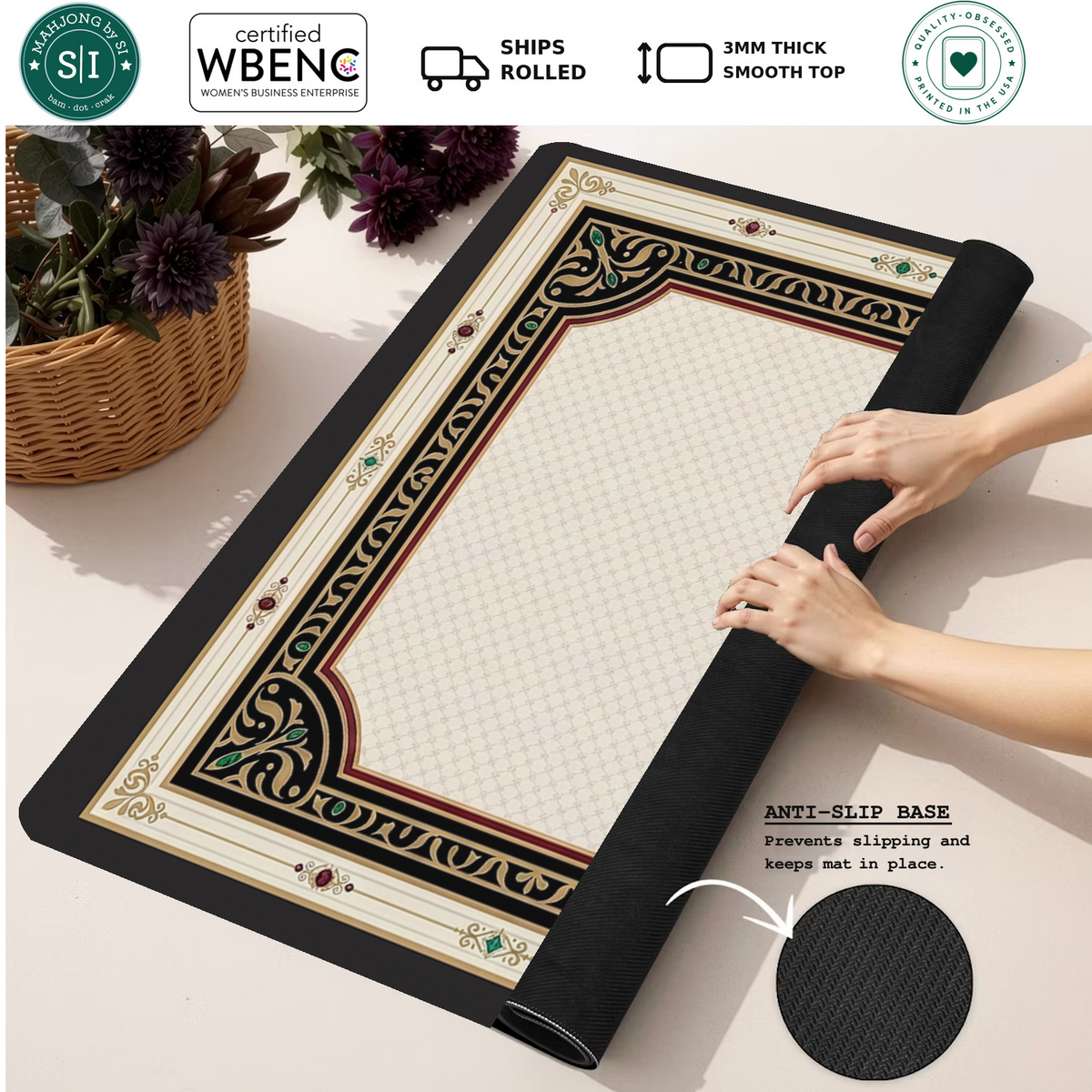 Mahjong by SI™ Imperial Jewel Box Mahjong Mat