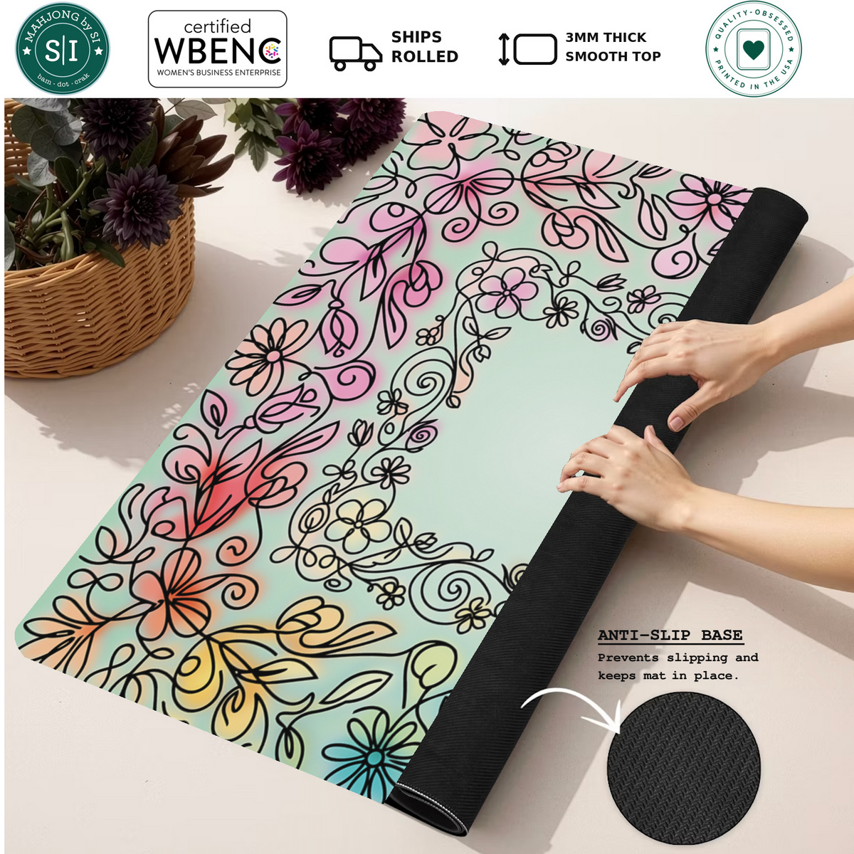 Mahjong by SI™ Garden Gossip Mahjong Mat