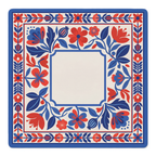 Red White and Bloom Mahjong Mat | Mahjong by SI