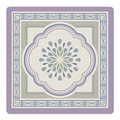 Lavender Medallion Mahjong Mat by Mahjong by SI