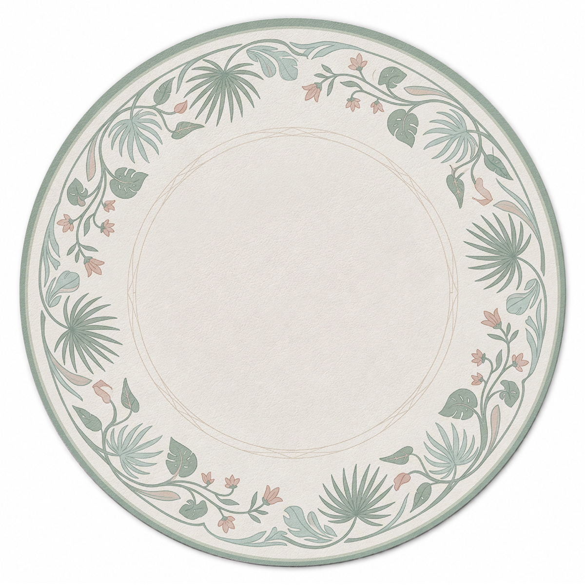 Tropical Vine Wreath Mahjong Mat | Mahjong by SI