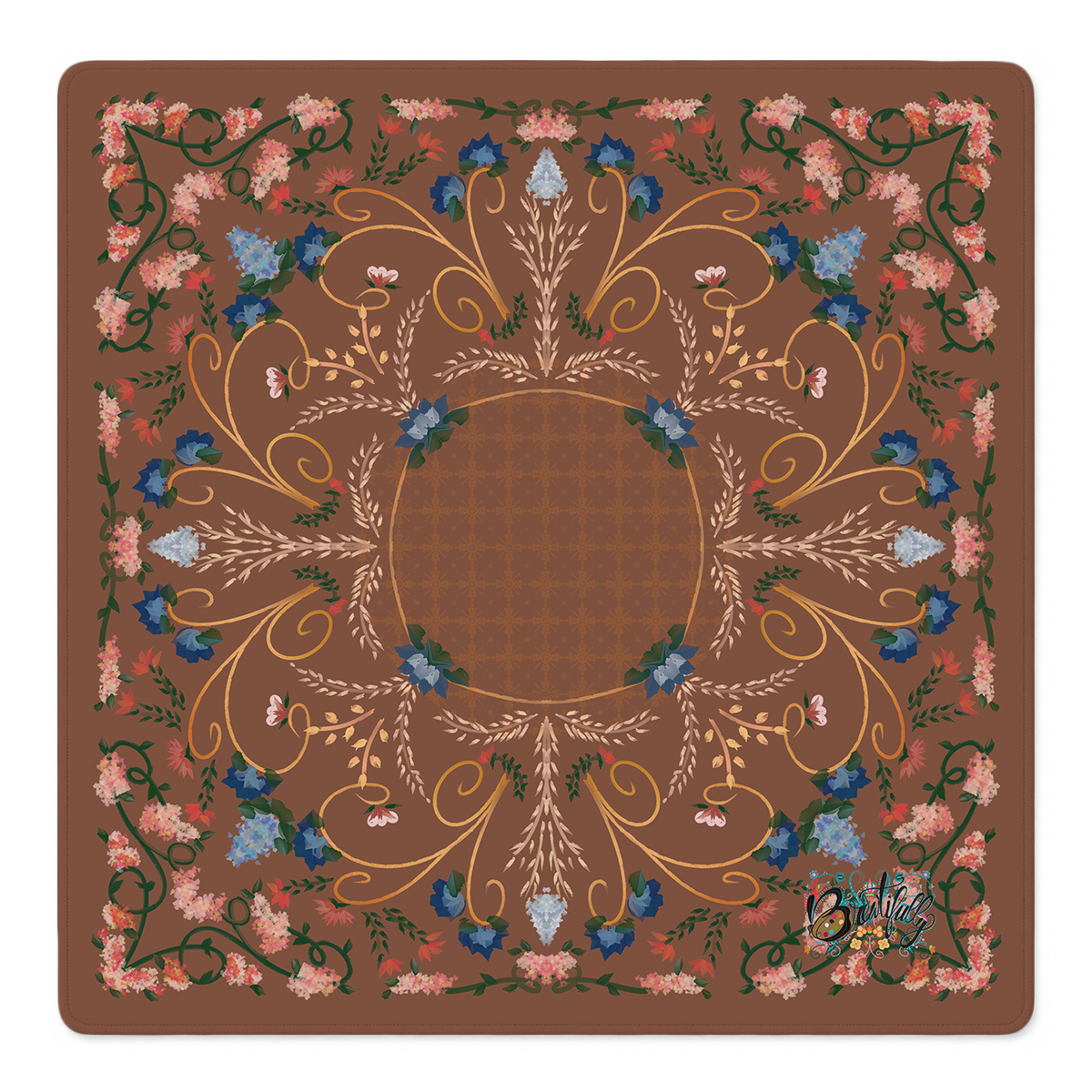 Cinnamon Toast Bloom Mahjong Mat | Mahjong by SI