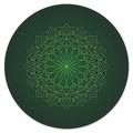 Emerald Lotus Mandala Mahjong Mat | Mahjong by SI
