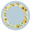 Sunflower Gingham Ring Mahjong Mat | Mahjong by SI