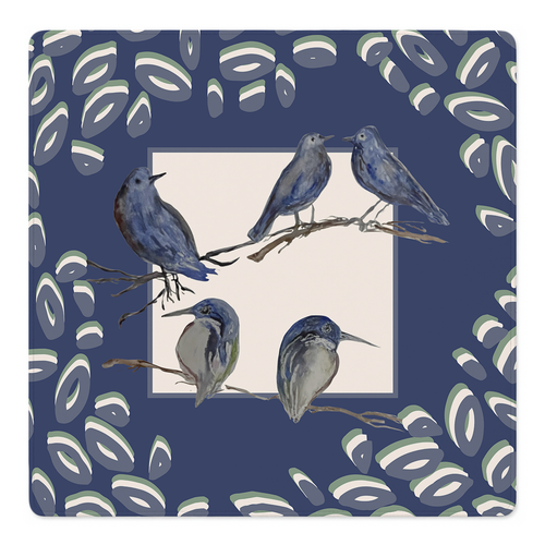 Bluebird of Mahjongness Mahjong Mat | Mahjong by SI