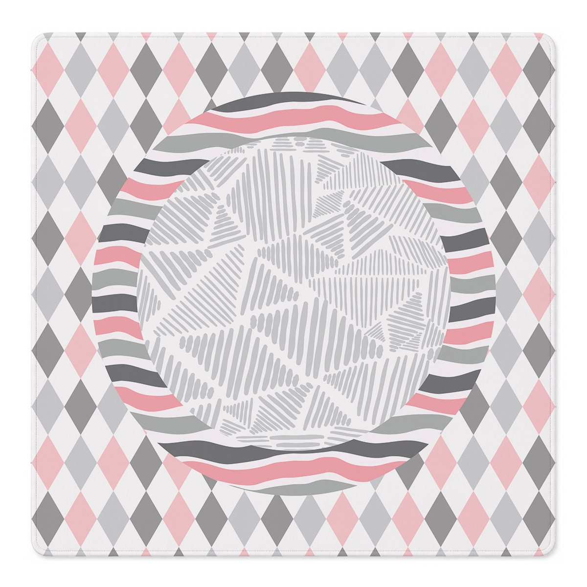 Harlequin Hearts Mahjong Mat | Mahjong by SI
